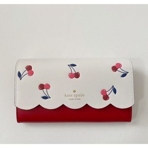 🍒 Kate Spade Bing Cherry Wallet On a Chain Crossbody/Clutch K6148 $259